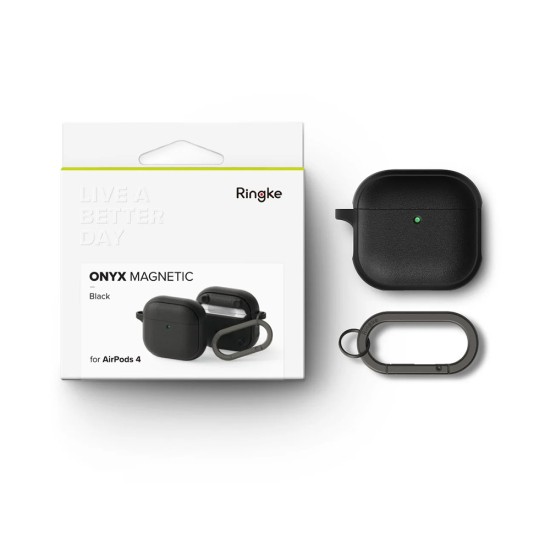 Husa pentru AirPods 4 - Ringke Onyx Magnetic - Warm Gray Husa pentru AirPods 4 - Ringke Onyx Magnetic - Warm Gray
