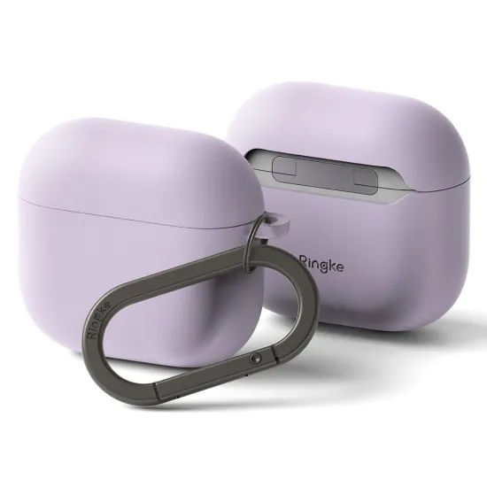 Husa pentru AirPods 4 - Ringke Silicone - Light Purple Husa pentru AirPods 4 - Ringke Silicone - Light Purple
