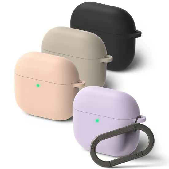 Husa pentru AirPods 4 - Ringke Silicone - Light Purple Husa pentru AirPods 4 - Ringke Silicone - Light Purple