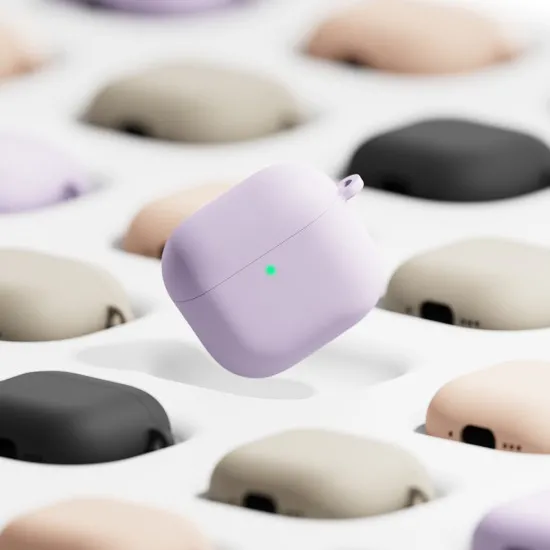 Husa pentru AirPods 4 - Ringke Silicone - Light Purple Husa pentru AirPods 4 - Ringke Silicone - Light Purple