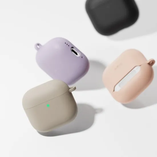 Husa pentru AirPods 4 - Ringke Silicone - Light Purple Husa pentru AirPods 4 - Ringke Silicone - Light Purple