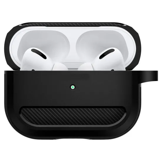 Husa pentru AirPods Pro 1 / AirPods Pro 2 - Techsuit Carbon Silicone - Green Husa pentru AirPods Pro 1 / AirPods Pro 2 - Techsuit Carbon Silicone - Green
