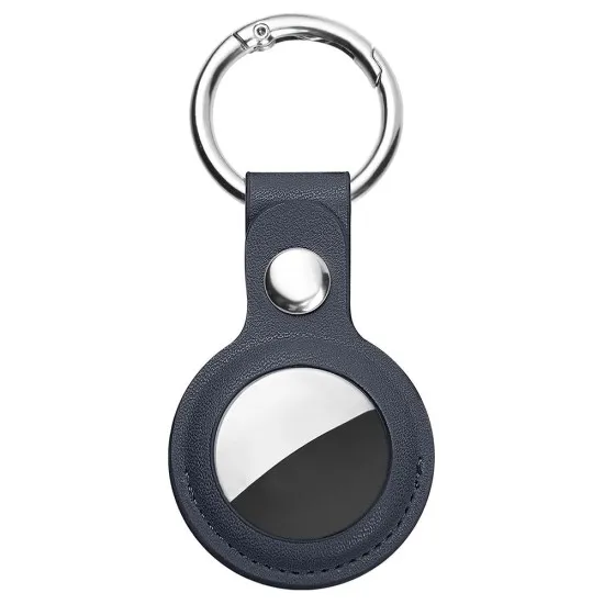 Husa pentru AirTag - Techsuit Secure Leather Holder (SLH1) - Blue Husa pentru AirTag - Techsuit Secure Leather Holder (SLH1) - Blue