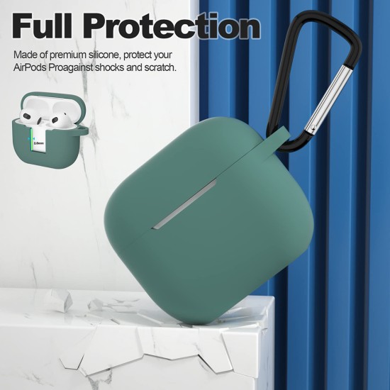 Husa pentru Apple AirPods 3 - Techsuit - Dark Green Husa pentru Apple AirPods 3 - Techsuit - Dark Green