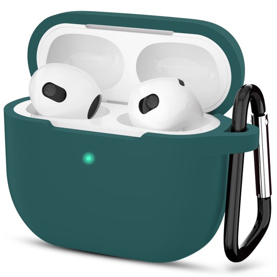 Husa pentru Apple AirPods 3 - Techsuit - Dark Green Husa pentru Apple AirPods 3 - Techsuit - Dark Green
