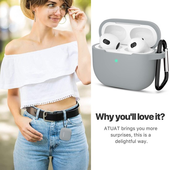 Husa pentru Apple AirPods 3 - Techsuit - Grey