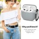 Husa pentru Apple AirPods 3 - Techsuit - Grey