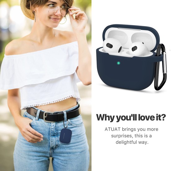 Husa pentru Apple AirPods 3 - Techsuit - Navy Blue