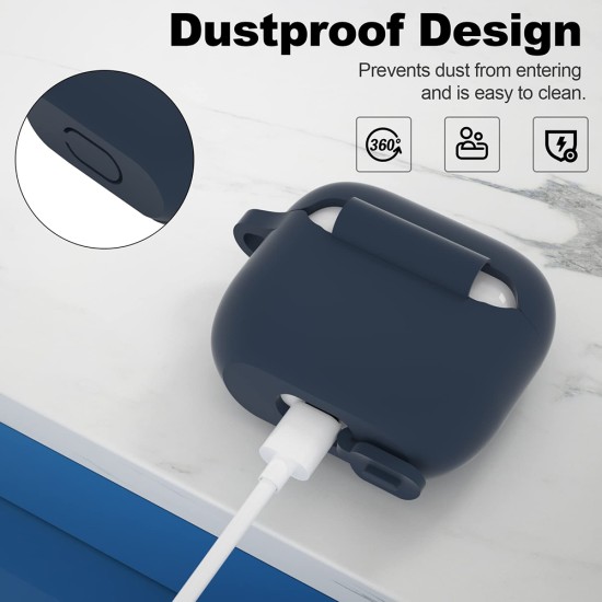 Husa pentru Apple AirPods 3 - Techsuit - Navy Blue