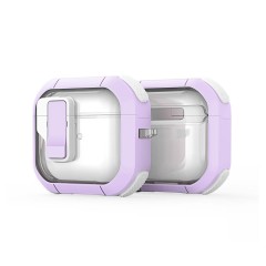 Husa pentru Apple AirPods 4 - Dux Ducis PECN Series - PurpleWhite Husa pentru Apple AirPods 4 - Dux Ducis PECN Series - PurpleWhite