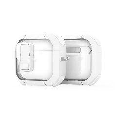 Husa pentru Apple AirPods 4 - Dux Ducis PECN Series - White Husa pentru Apple AirPods 4 - Dux Ducis PECN Series - White