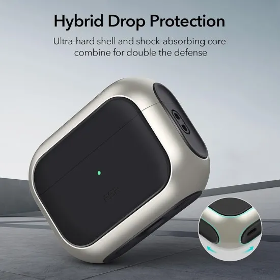 Husa pentru Apple AirPods 4 - ESR Orbit Hybrid HaloLock - Black Husa pentru Apple AirPods 4 - ESR Orbit Hybrid HaloLock - Black