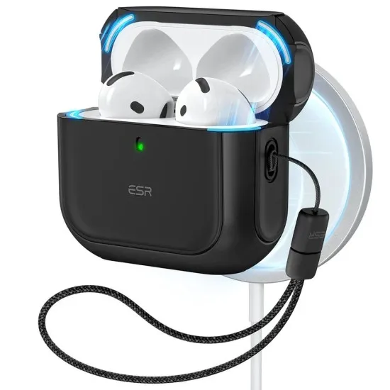 Husa pentru Apple AirPods 4 - ESR Orbit Hybrid HaloLock - Black Husa pentru Apple AirPods 4 - ESR Orbit Hybrid HaloLock - Black