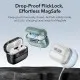 Husa pentru Apple AirPods 4 - ESR Pulse Magnetic HaloLock - Pink Husa pentru Apple AirPods 4 - ESR Pulse Magnetic HaloLock - Pink