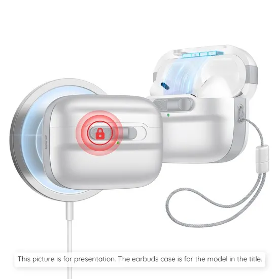 Husa pentru Apple AirPods 4 - ESR Pulse Magnetic HaloLock - White Husa pentru Apple AirPods 4 - ESR Pulse Magnetic HaloLock - White