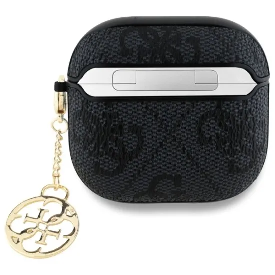 Husa pentru Apple AirPods 4 - Guess 4G Charm Collection (GUA4G4GSMK) - Black Husa pentru Apple AirPods 4 - Guess 4G Charm Collection (GUA4G4GSMK) - Black