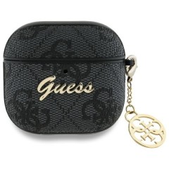 Husa pentru Apple AirPods 4 - Guess 4G Charm Collection (GUA4G4GSMK) - Black Husa pentru Apple AirPods 4 - Guess 4G Charm Collection (GUA4G4GSMK) - Black