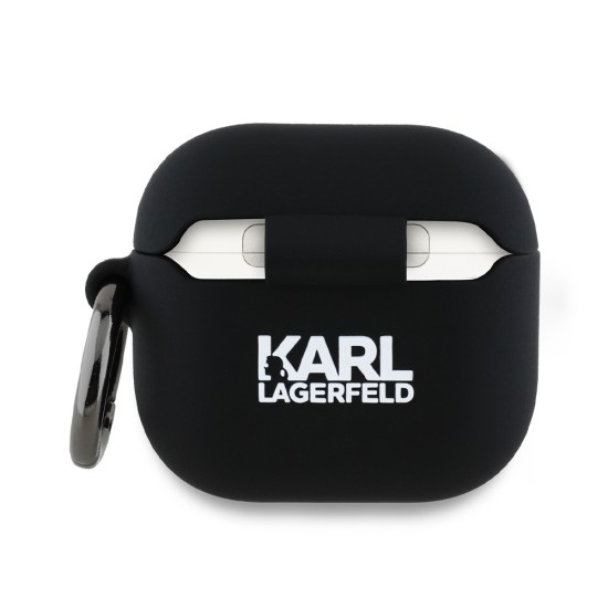 Husa pentru Apple AirPods 4 - Karl Lagerfeld Silicone Karl&Chaupette Head 3D (KLA4RUNKCHK) - Black Husa pentru Apple AirPods 4 - Karl Lagerfeld Silicone Karl&Chaupette Head 3D (KLA4RUNKCHK) - Black