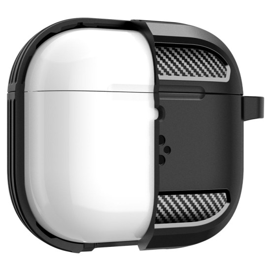 Husa pentru Apple AirPods 4 - Spigen Rugged Armor - Matte Black