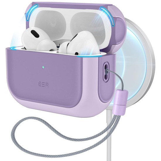 Husa pentru Apple AirPods Pro 1 / 2 - ESR Orbit Hybrid HaloLock - Lavender