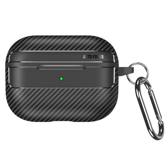 Husa pentru Apple AirPods Pro 1 / 2 - Techsuit CarbonFiber - Black