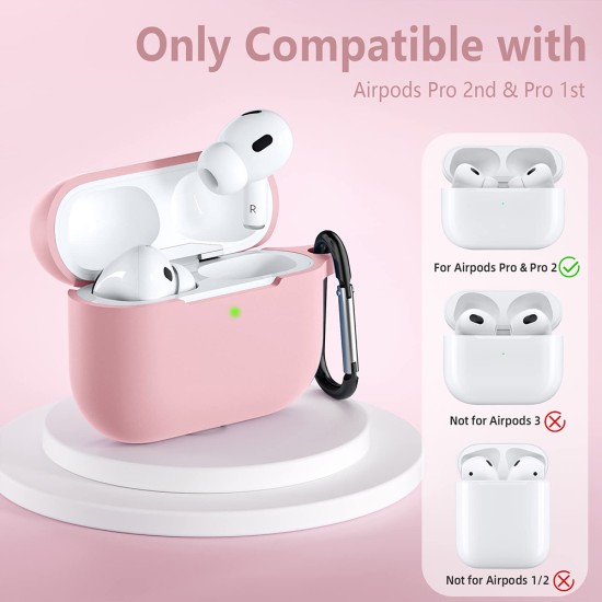 Husa pentru Apple AirPods Pro 1 / 2 - Techsuit - Pink