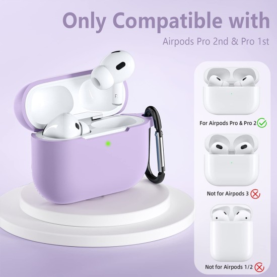 Husa pentru Apple AirPods Pro 1 / 2 - Techsuit - Purple