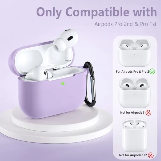 Husa pentru Apple AirPods Pro 1 / 2 - Techsuit - Purple Husa pentru Apple AirPods Pro 1 / 2 - Techsuit - Purple