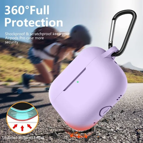 Husa pentru Apple AirPods Pro 1 / 2 - Techsuit - Purple Husa pentru Apple AirPods Pro 1 / 2 - Techsuit - Purple