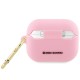 Husa pentru Apple AirPods Pro 1 - Hello Kitty Silicone 3D Kitty Head (HKAP3DKHSP) - Pink