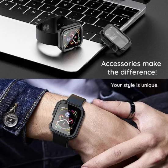 Husa pentru Apple Watch 1 / 2 / 3 (42mm) + Folie - Lito Watch Armor 360 - Blue Husa pentru Apple Watch 1 / 2 / 3 (42mm) + Folie - Lito Watch Armor 360 - Blue