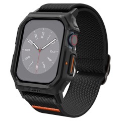 Husa pentru Apple Watch 10 42mm + Curea - Spigen Lite Fit Pro - Matte Black Husa pentru Apple Watch 10 42mm + Curea - Spigen Lite Fit Pro - Matte Black