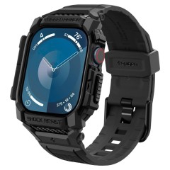 Husa pentru Apple Watch 10 42mm + Curea - Spigen Rugged Armor Pro - Matte Black Husa pentru Apple Watch 10 42mm + Curea - Spigen Rugged Armor Pro - Matte Black