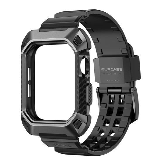 Husa pentru Apple Watch 10 42mm + Curea - Supcase Unicorn Beetle Pro - Black