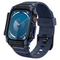 Husa pentru Apple Watch 10 46mm + Curea - Spigen Rugged Armor Pro - Navy Blue Husa pentru Apple Watch 10 46mm + Curea - Spigen Rugged Armor Pro - Navy Blue