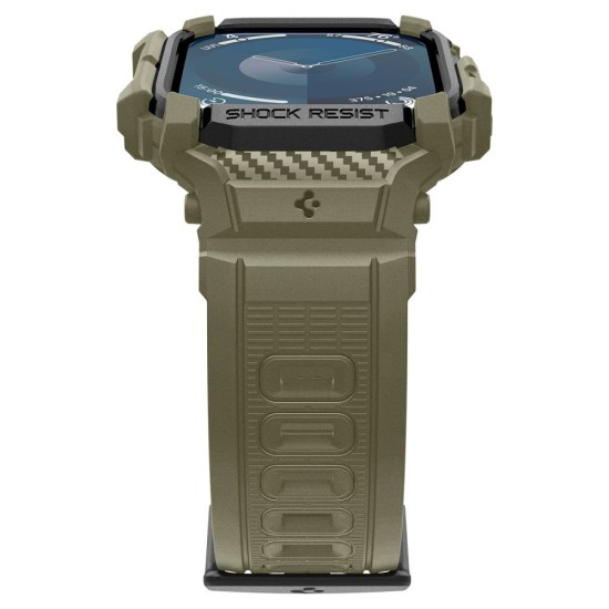 Husa pentru Apple Watch 10 46mm + Curea - Spigen Rugged Armor Pro - Vintage Khaki Husa pentru Apple Watch 10 46mm + Curea - Spigen Rugged Armor Pro - Vintage Khaki