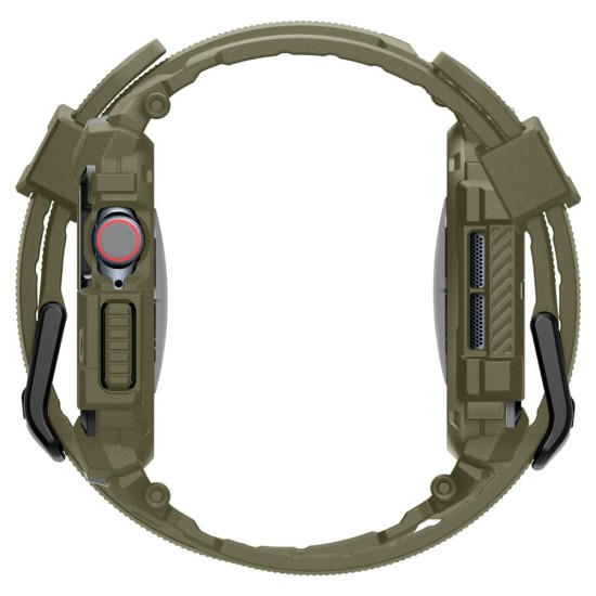 Husa pentru Apple Watch 10 46mm + Curea - Spigen Rugged Armor Pro - Vintage Khaki Husa pentru Apple Watch 10 46mm + Curea - Spigen Rugged Armor Pro - Vintage Khaki