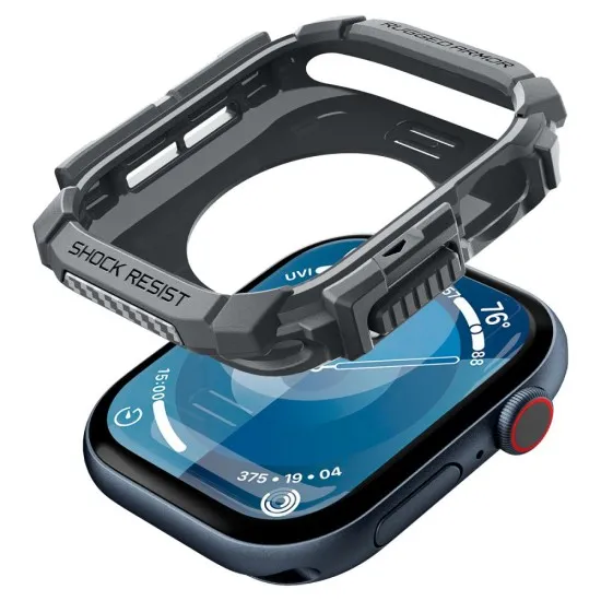 Husa pentru Apple Watch 10 46mm - Spigen Rugged Armor - Dark Grey Husa pentru Apple Watch 10 46mm - Spigen Rugged Armor - Dark Grey
