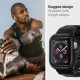 Husa pentru Apple Watch 4/5/6/7/8/9/SE/SE 2 (44/45mm) + Curea - Spigen Rugged Armor Pro - Black Husa pentru Apple Watch 4/5/6/7/8/9/SE/SE 2 (44/45mm) + Curea - Spigen Rugged Armor Pro - Black