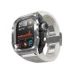 Husa pentru Apple Watch 4 / 5 / 6 / SE (44mm) + Curea - ShellBox Waterproof IP68 - Silver