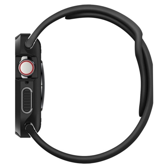 Husa pentru Apple Watch 4 / 5 / 6 / SE / SE 2 / 7 / 8 (44mm / 45mm) - Spigen Rugged Armor - Black