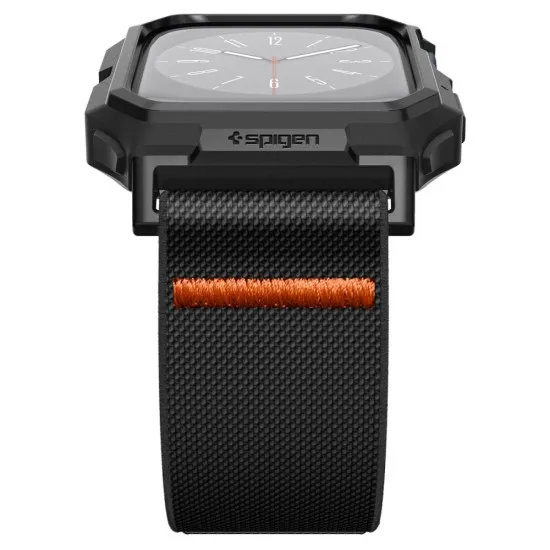 Husa pentru Apple Watch 4 / 5 / 6 / SE / SE 2 / 7 / 8 / 9 (44 / 45mm) + Curea - Spigen Lite Fit Pro - Matte Black Husa pentru Apple Watch 4 / 5 / 6 / SE / SE 2 / 7 / 8 / 9 (44 / 45mm) + Curea - Spigen Lite Fit Pro - Matte Black