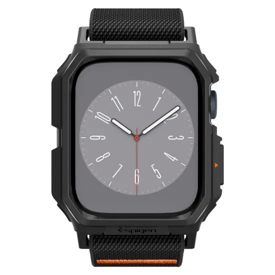 Husa pentru Apple Watch 4 / 5 / 6 / SE / SE 2 / 7 / 8 / 9 (44 / 45mm) + Curea - Spigen Lite Fit Pro - Matte Black Husa pentru Apple Watch 4 / 5 / 6 / SE / SE 2 / 7 / 8 / 9 (44 / 45mm) + Curea - Spigen Lite Fit Pro - Matte Black