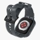 Husa pentru Apple Watch 4 / 5 / 6 / SE / SE 2 / 7 / 8 / 9 (44mm/45mm) + Curea - Spigen Rugged Armor Pro - Dark Grey