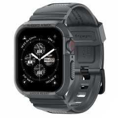 Husa pentru Apple Watch 4 / 5 / 6 / SE / SE 2 / 7 / 8 / 9 (44mm/45mm) + Curea - Spigen Rugged Armor Pro - Dark Grey Husa pentru Apple Watch 4 / 5 / 6 / SE / SE 2 / 7 / 8 / 9 (44mm/45mm) + Curea - Spigen Rugged Armor Pro - Dark Grey