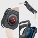 Husa pentru Apple Watch 4 / 5 / 6 / SE / SE 2 / 7 / 8 / 9 (44mm/45mm) - Spigen Rugged Armor - Dark Grey