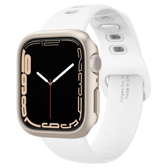 Husa pentru Apple Watch 7 / 8 / 9 (41mm) - Spigen Thin Fit - Starlight