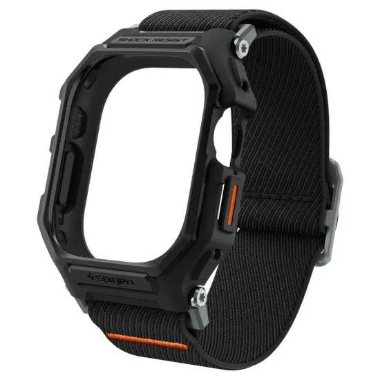 Husa pentru Apple Watch Ultra / Ultra 2 + Curea - Spigen Lite Fit Pro - Matte Black Husa pentru Apple Watch Ultra / Ultra 2 + Curea - Spigen Lite Fit Pro - Matte Black
