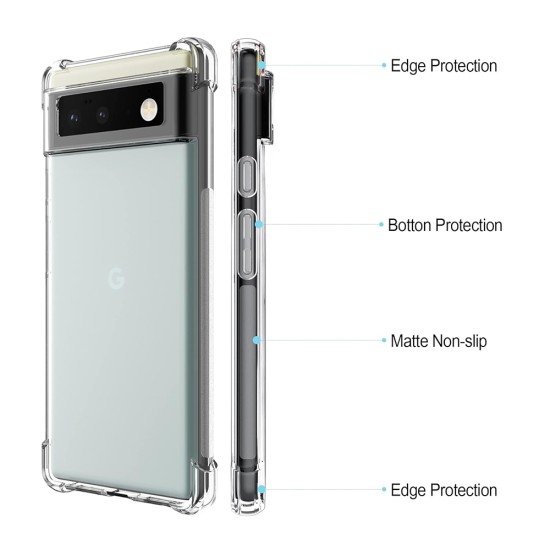 Husa pentru Google Pixel 6 Pro - Techsuit Shockproof Clear Silicone - Clear