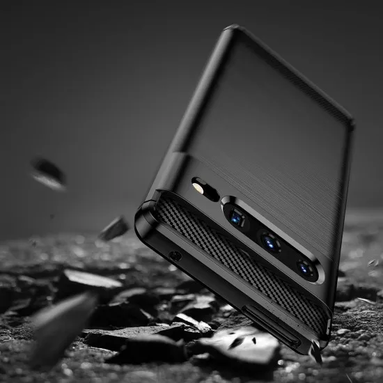 Husa pentru Google Pixel 7 Pro - Techsuit Carbon Silicone - Black Husa pentru Google Pixel 7 Pro - Techsuit Carbon Silicone - Black
